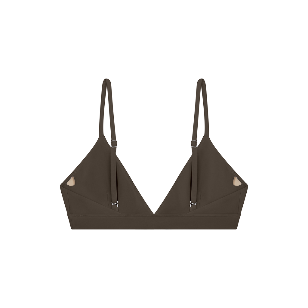 Cropped V-Neck Sports Bra
