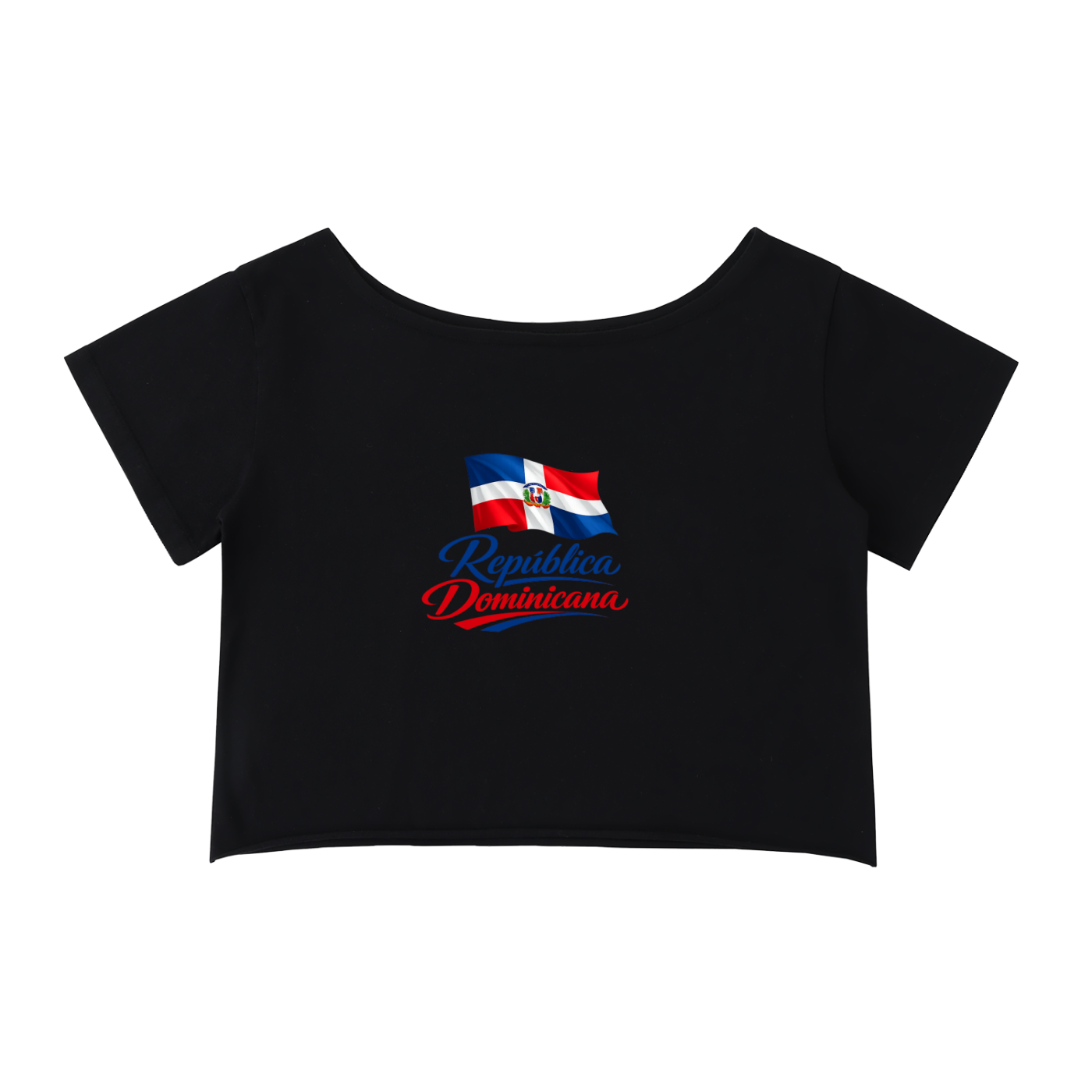 Domi Off-Shoulder Rolled Hem Cotton T-Shirt