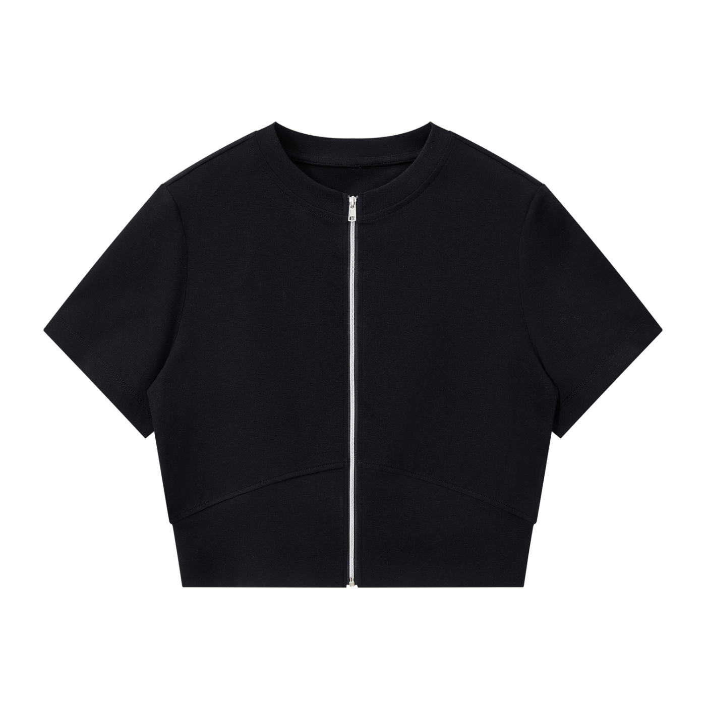 Paneling Full Zip T-Shirt