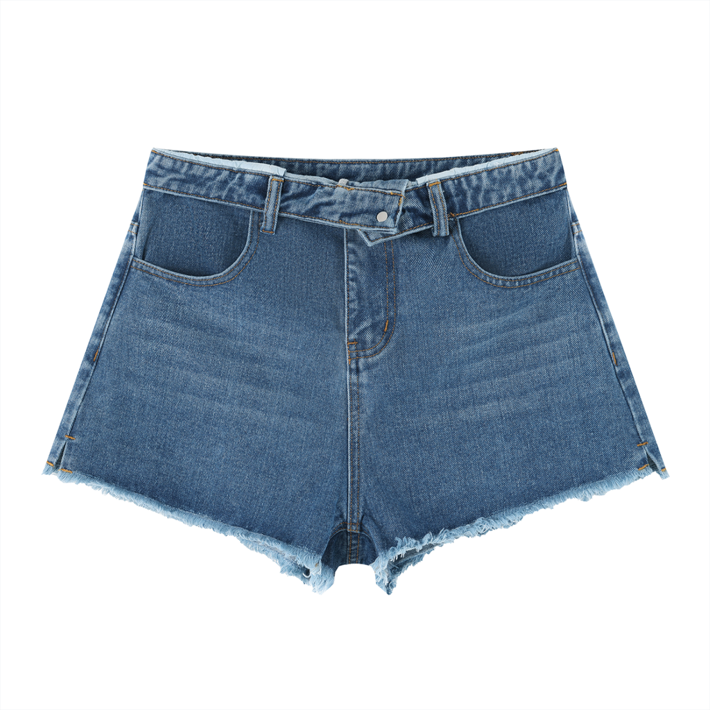 High Rise Denim Shorts
