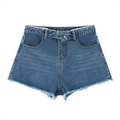 High Rise Denim Shorts