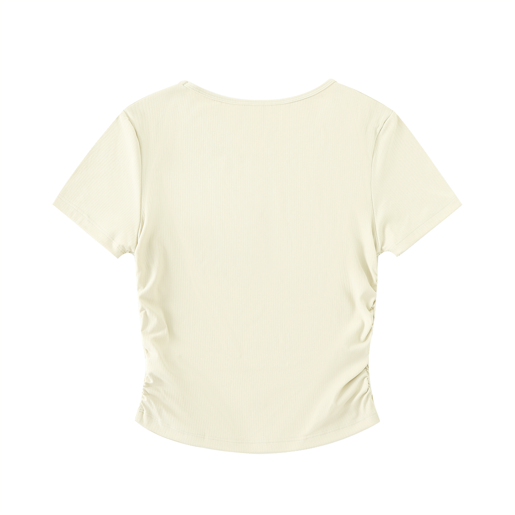 RM Ruched Bodycon Crop Top