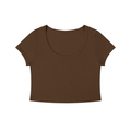 Solid Color Slim Crop T-Shirt
