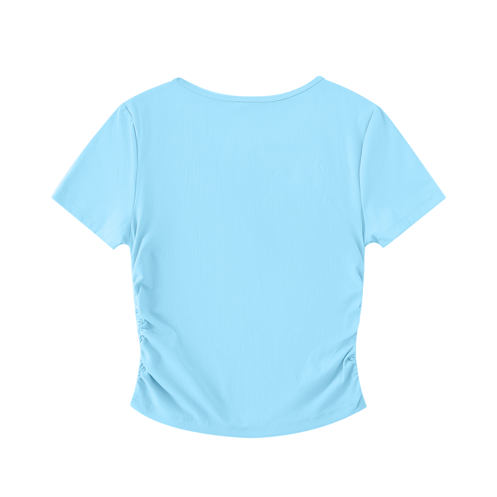 RM Ruched Bodycon Crop Top