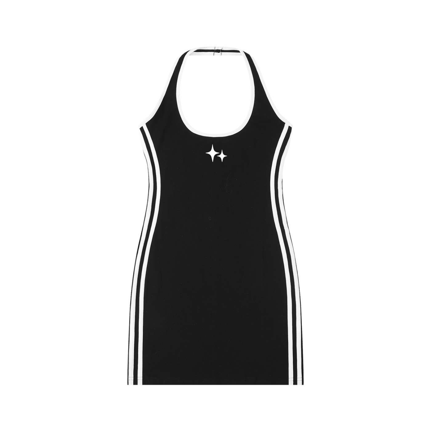 RM Binding Tight Halter Dress