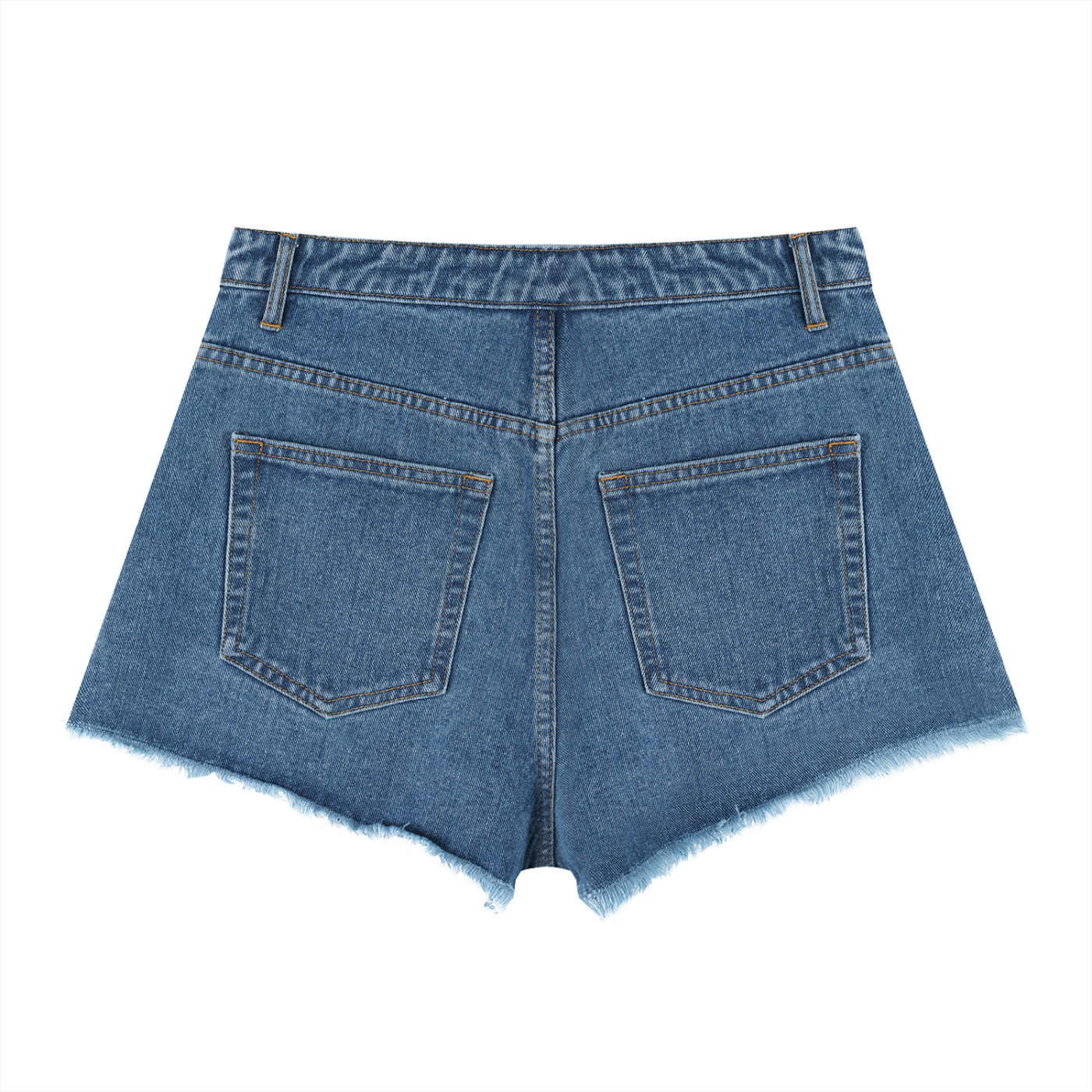 High Rise Denim Shorts
