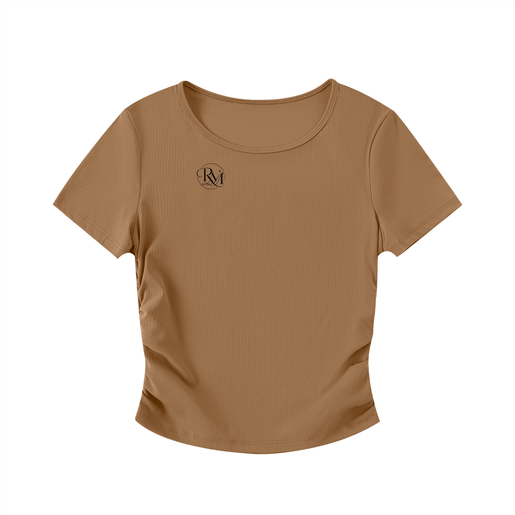 RM Ruched Bodycon Crop Top